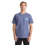 Remera Roark Division de manga corta, color azul, con diseño de logo circular estampado en el pecho.