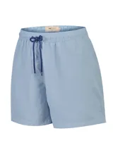 Short de baño RKF modelo Reactive, color celeste, con pretina elástica y cordón ajustable azul oscuro. Cuenta con bolsillos laterales.