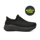 Championes deportivos American Sport modelo Dani, color negro, tipo slip-on de calce fácil, confeccionados con tejido de punto elástico y suela cómoda con tecnología memory foam.