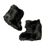 Botas de caña baja color negro, forradas en piel sintética.