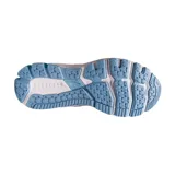 Championes de running Asics GT-1000 10, color celeste con detalles en rosa y blanco.