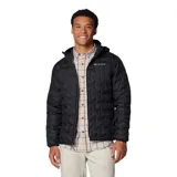 Campera técnica Columbia con tecnología Omni-Heat y aislamiento de plumón, diseñada con construcción HeatSeal sin costuras para mayor retención de calor. Presenta cierre frontal completo, capucha integrada y bolsillos laterales con cremallera.