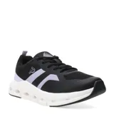 Championes deportivos Push modelo Ryan, de diseño moderno en color negro con detalles en blanco y lila. Presentan una suela gruesa con aberturas laterales y cordones al tono.