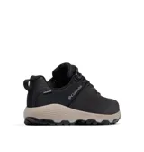Championes de trekking Columbia modelo Newton Nimble Ltr, color negro con entresuela beige. Diseñados con parte superior de cuero impermeable, tecnología Omni-Tech y suela Omni-Grip para mayor tracción y estabilidad.