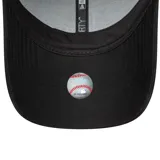 Gorra New Era 9FORTY de mujer color negro con logo de los LA Dodgers bordado en negro metalizado en el frente.