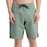 Boardshort de hombre Volcom modelo ABG React Mod 20, color verde militar con detalles en negro en los laterales.