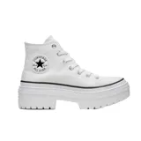 Championes Converse Chuck Taylor All Star Lugged Heel Hi, color blanco, de caña alta y plataforma con taco.