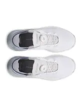 Championes Under Armour Slipspeed Mega Fade, color blanco y gris con diseño degradado y sistema de ajuste BOA.