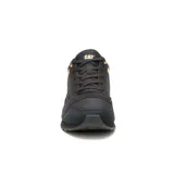 Championes Caterpillar modelo Ventura, de estilo casual y versátil en color negro con detalles en amarillo y blanco. Capellada de gamuza y malla de nylon, entresuela de EVA y suela de goma con tracción.