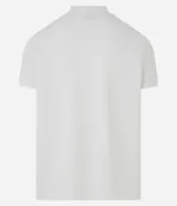 Remera color arena de corte regular, cuello redondo y manga corta. Tejido con textura vertical.