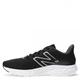 Championes New Balance 411 V3, color negro con detalles en gris y blanco, ideales para running.