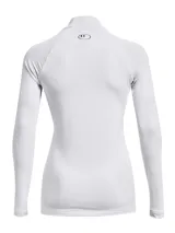 Remera de entrenamiento Under Armour de manga larga, con cuello alto y ajuste al cuerpo. Confeccionada en tejido de doble capa con interior cepillado para mayor calidez y exterior de secado rápido, cuenta con paneles de malla en las axilas para ventilación y mangas raglán.