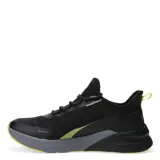 Championes Topper Squat II negros con detalles en amarillo y gris.