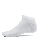 Pack de seis pares de medias tobilleras Under Armour de color blanco, ultradelgadas, transpirables y con soporte para el arco del pie.