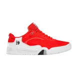 Championes de skate Etnies Estrella, color rojo con detalles en blanco. Diseñados por Ryan Sheckler, ofrecen rendimiento, comodidad y estilo.