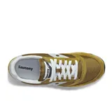 Championes Saucony Jazz Original color marrón con detalles en plateado y blanco.