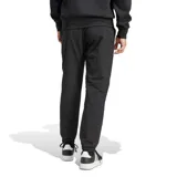 Pantalón deportivo Adidas Essentials Small Logo, color negro, con cintura elástica ajustable con cordón, bolsillos laterales y logo pequeño en la pierna izquierda.