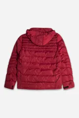 Campera puffer Mistral de corte regular, con cierre frontal completo, bolsillos laterales con cierre y capucha desmontable. Presenta logo de la marca en goma en el pecho.