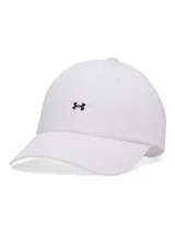 Gorra deportiva Under Armour W Essential Low Adj color blanco, con diseño clásico de perfil bajo, visera precurvada y pequeño logotipo bordado en contraste en el panel frontal.