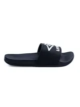 Ojota Umbro ProFoam color negro con tira ancha y el logotipo de la marca estampado en blanco.