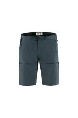 Shorts de senderismo Fjallraven High Coast Hike, color azul petróleo, con cinturón ajustable incorporado, bolsillos laterales con cierre y cierre de cremallera a la altura del muslo para convertirlo en pantalón corto.