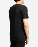 Remera Lost modelo Rad Ripper de manga corta y cuello redondo en color negro, con estampa frontal en color blanco.
