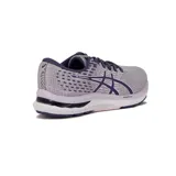 Championes de running Asics Gel Pacemaker 4, color violeta con detalles en lila. Presentan tecnología AmpliFoam en la entresuela para mayor amortiguación y diseño de malla transpirable en la parte superior.
