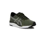 Championes Asics modelo Streetwise, de color verde con detalles plateados y suela blanca.