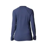 Remera deportiva Columbia de manga larga, color azul, con tecnología Omni-Heat reflectante y Omni-Wick de secado rápido.