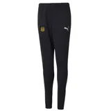 Pantalón deportivo Puma de entrenamiento del Club Atlético Peñarol, color negro con ajuste entallado. Presenta el escudo del club en la pierna derecha y el logo de la marca en la izquierda.