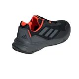 Championes Adidas de trail running para hombre, color negro con detalles en gris y naranja.