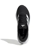 Championes de running Adidas Runfalcon 6 W, color negro con las tres tiras características y detalles en blanco. Incorporan tecnología Cloudfoam en la suela para mayor amortiguación.