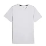 Remera deportiva Puma de manga corta y cuello redondo, confeccionada en tejido técnico transpirable con tecnología dryCELL. Presenta un diseño minimalista con el logo de la marca sutilmente aplicado en el pecho.