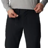 Pantalón Columbia Landroamer de color negro, de corte recto y diseño funcional con múltiples bolsillos, ideal para actividades al aire libre.