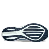 Championes Saucony Triumph 20, color celeste con detalles en azul, negro y rojo.