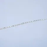 Pulsera de cadena tipo cuerda fabricada en plata 925, con cierre de mosquetón.