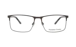 Armazón para lentes Nazareno Corsini modelo 0143/60, color marrón metálico, con diseño rectangular y patillas finas.