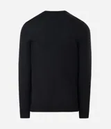 Suéter de corte regular, cuello redondo y manga larga, confeccionado en tejido de viscosa con textura suave y caída ligera.