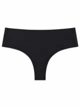 Pack de dos bombachas tipo vedetina de diseño clásico, corte tiro medio, confeccionadas en tela suave y sin costuras visibles, en colores beige y negro.