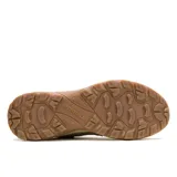 Championes de senderismo Merrell modelo Tempo Sol, con diseño en tonos verde oliva, beige y detalles en naranja. Confeccionados en gamuza y malla transpirable, cuentan con entresuela de espuma EVA para amortiguación y suela de goma con tacos para mayor tracción.
