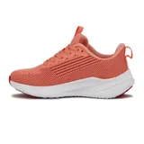 Championes Diadora Marinela para mujer, color salmón con detalles en rojo y suela blanca.
