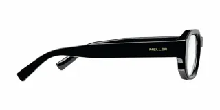 Lentes blueblocker modelo Kesia, de montura geométrica color negro con diseño en relieve y bordes afilados. Cuentan con protección contra luz azul y UV400.