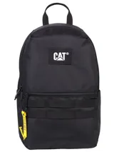 Mochila urbana Cat modelo Gobi Light, color negro. Cuenta con compartimento principal con cierre, bolsillo interior acolchado para portátil, bolsillo frontal con organizador y trabillas frontales para accesorios. Incluye panel trasero acolchado y correas ajustables.