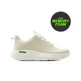 Championes deportivos American Sport modelo Cody, color beige con detalles en rosado y suela blanca. Cuenta con tecnología antideslizante y plantilla de memory foam.