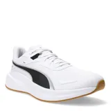 Championes Puma Skyrocket Lite grises con detalles en negro y blanco, ideales para running.