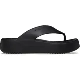 Sandalias Crocs Getaway Plataform Flip de mujer, color negro, con plataforma de 1.3 pulgadas y tecnología Free Feel Technology™ para un ajuste ligero y flexible.