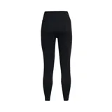 Pantalón de jogging negro con cintura ancha y plana, bolsillos laterales y logo de Under Armour en la cadera.