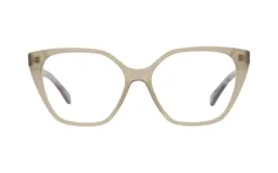 Armazón de acetato color gris con forma de ojo de gato.