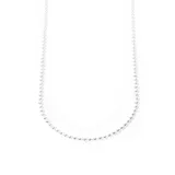 Cadena de plata 925 con eslabones de bolitas.