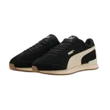 Championes Puma modelo R78 Wind SD, de diseño urbano con base negra y detalles en beige. Presentan el logo de la marca en el lateral y una suela de goma con relieve.